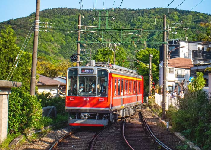 Ironic Red Hakone Tozan Railway