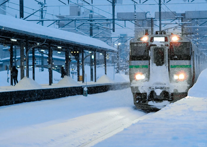 JR Train in Hokkaido, Japan