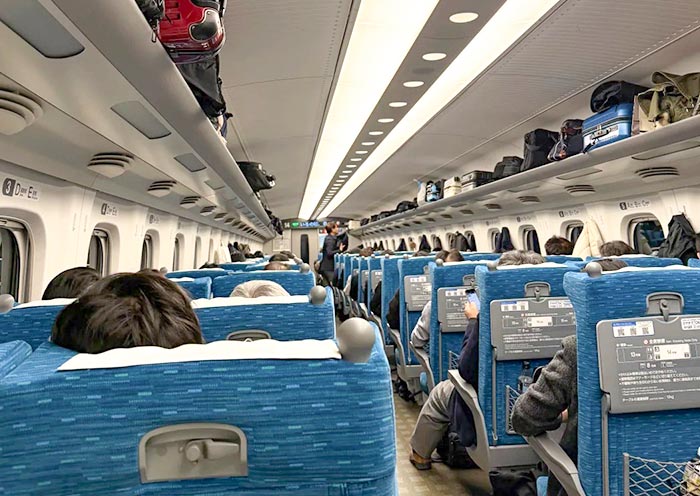 Japan Shinkansen Train Seats