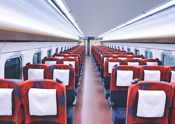Japan Shinkansen Train Seats
