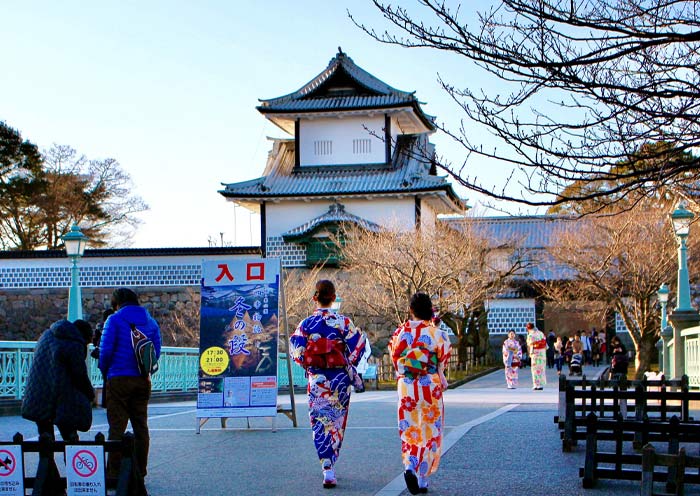 Kanazawa Castle in Spring