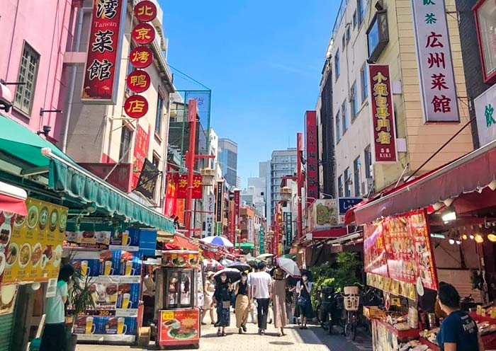 Nankinmachi, one of the largest Chinatowns in Japan