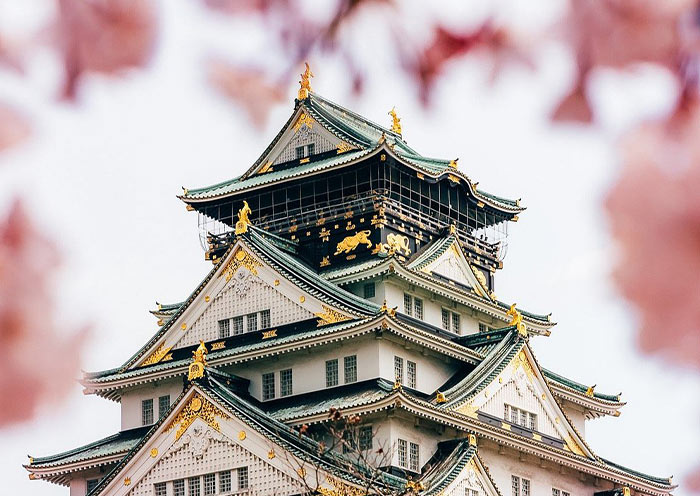 Osaka Castle in Sakura Season