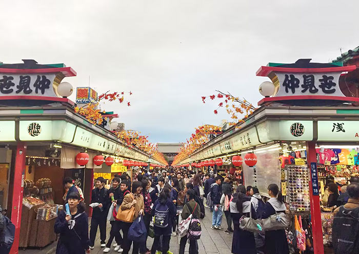 Bustling Senso-ji Temple