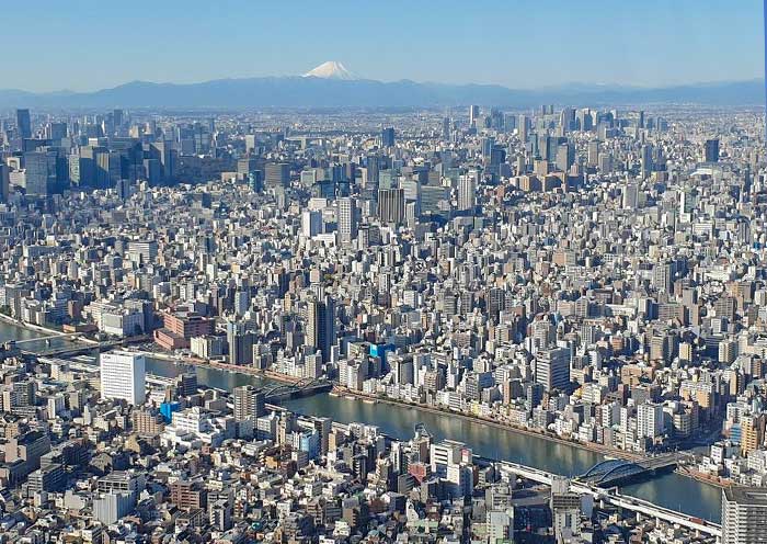 View Mt. Fuji from Tokyo City View Mt. Fuji from Tokyo City