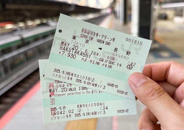 Tokyo to Nagano Shinkansen