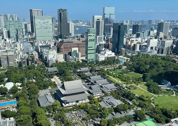 View Zōjō-ji Temple from Tokyo Tower