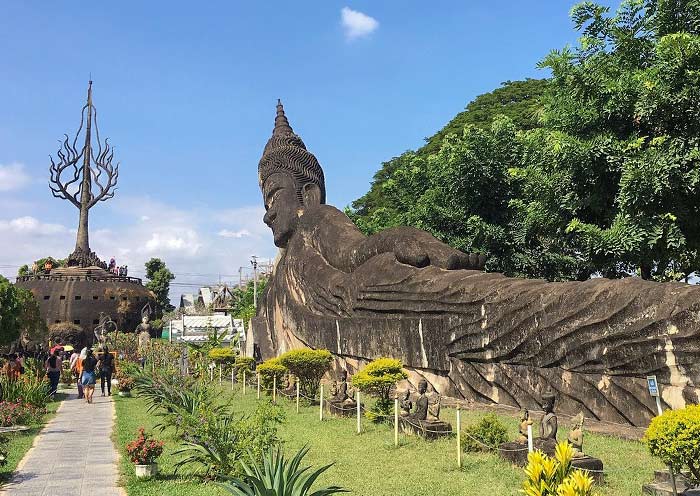 Landmarks of Buddha Park, Vientiane