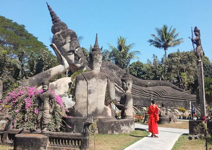 Reclining Buddha, Buddha Park