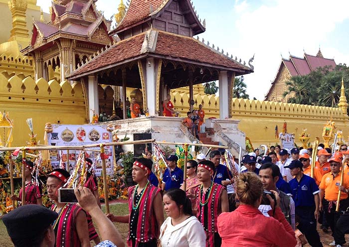 That Luang Festival in Golden Stupa