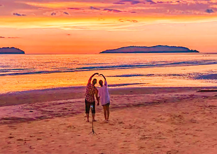 Tanjung Aru Beach Sunset
