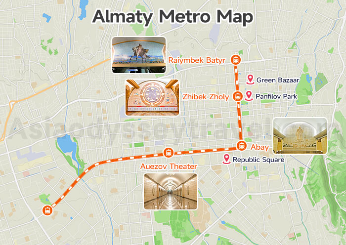 Almaty Metro (Subway) Map