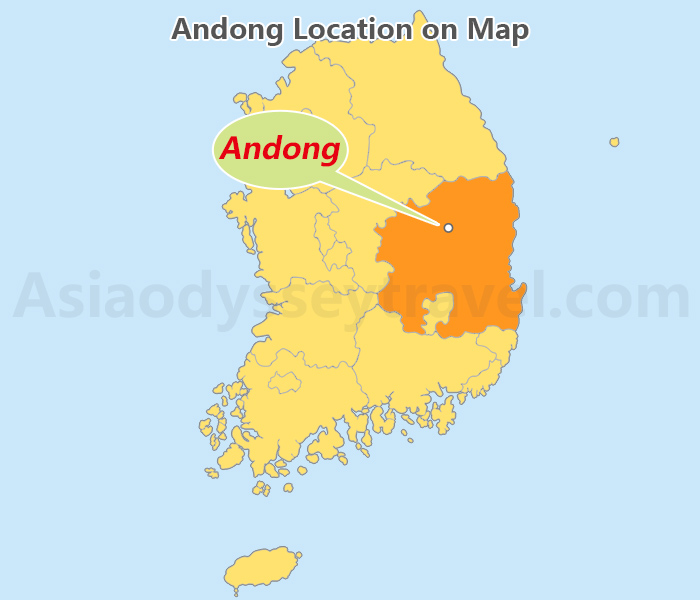 Andong Location on Map