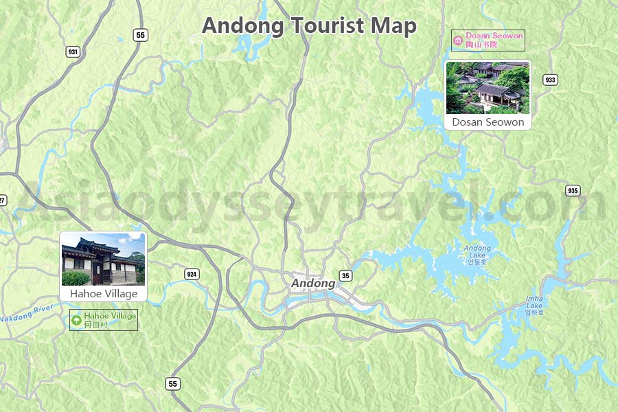 Andong Tourist Map