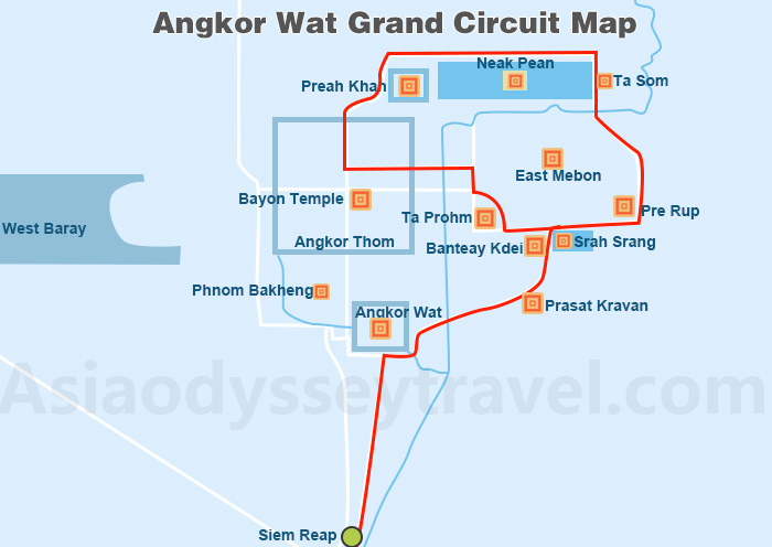 Angkor Wat Map