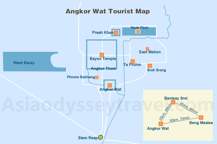 Angkor Wat Map