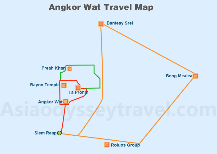 Angkor Wat Map
