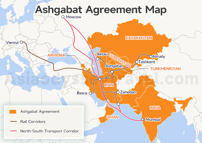  Ashgabat Agreement Map 