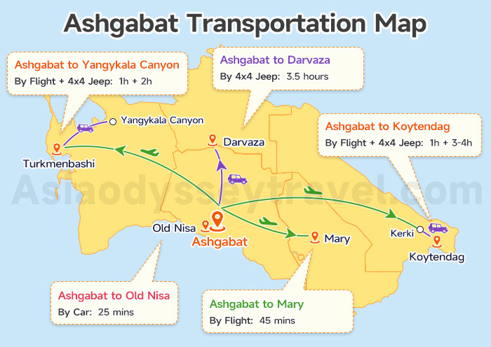 Ashgabat (City) Map 2026: Explore Ashgabat on Map for Location & Sights