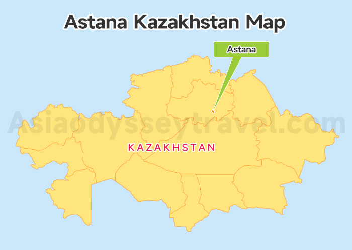 Astana Kazakhstan Map