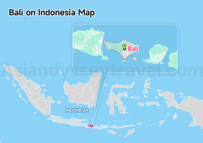 Tourist Map of Bali, Indonesia: Bali Map with Attractions, Hotels & Areas