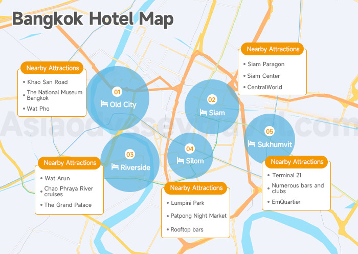 Bangkok Hotel Map