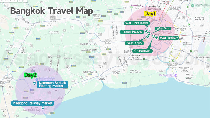 Bangkok Travel Map