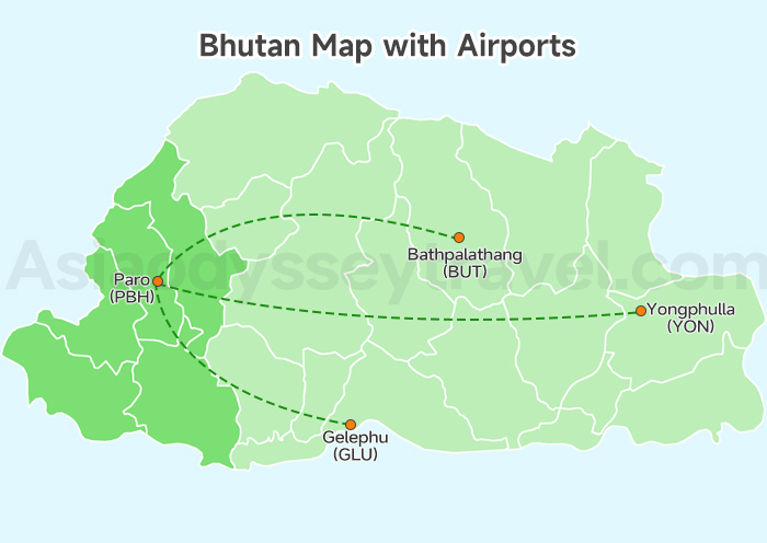 Bhutan Map