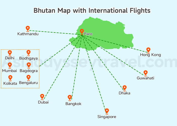 Bhutan Map