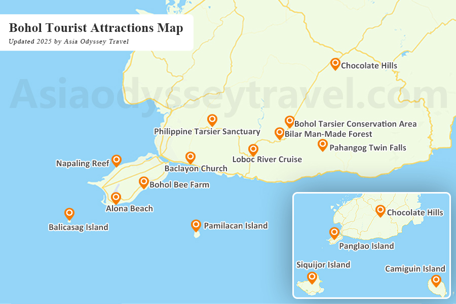 Bohol Philippines Map