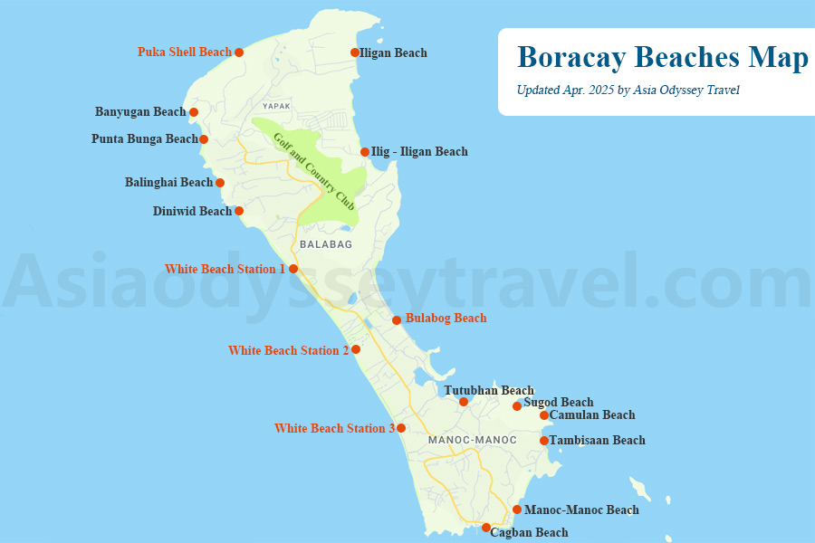 Boracay Philippines Map