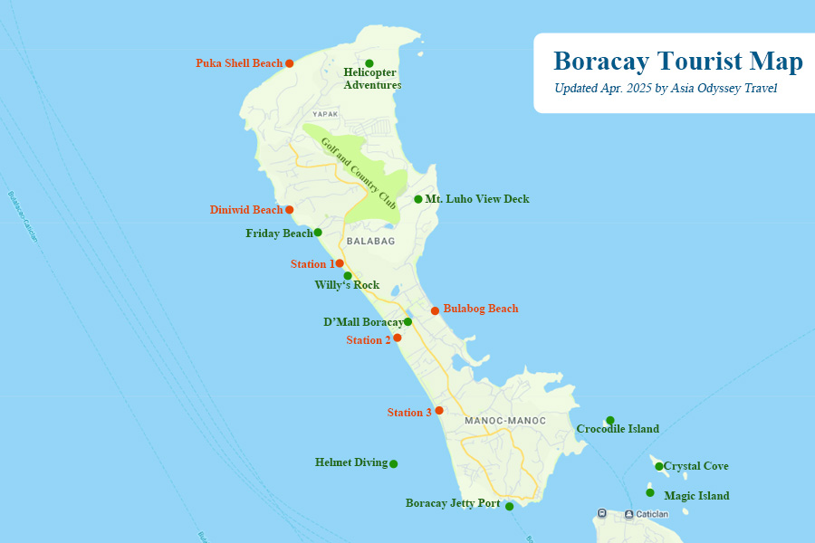 Boracay Philippines Map