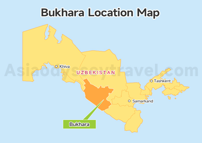 Bukhara Uzbekistan Map