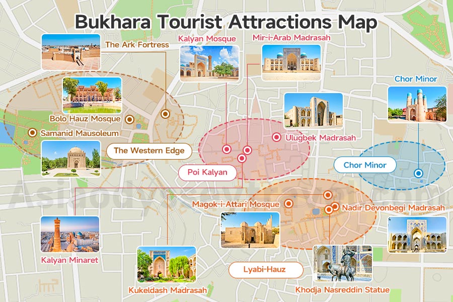 Bukhara Uzbekistan Map
