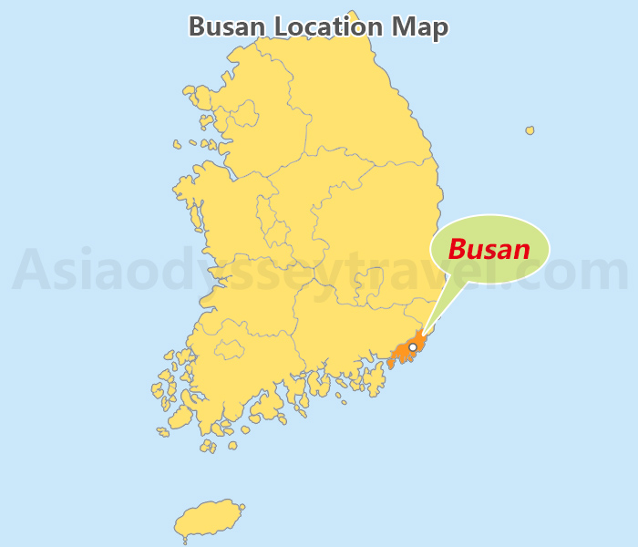 Busan Location Map