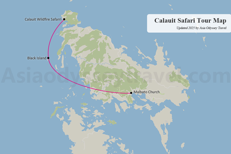 Calauit Safari Tour Map