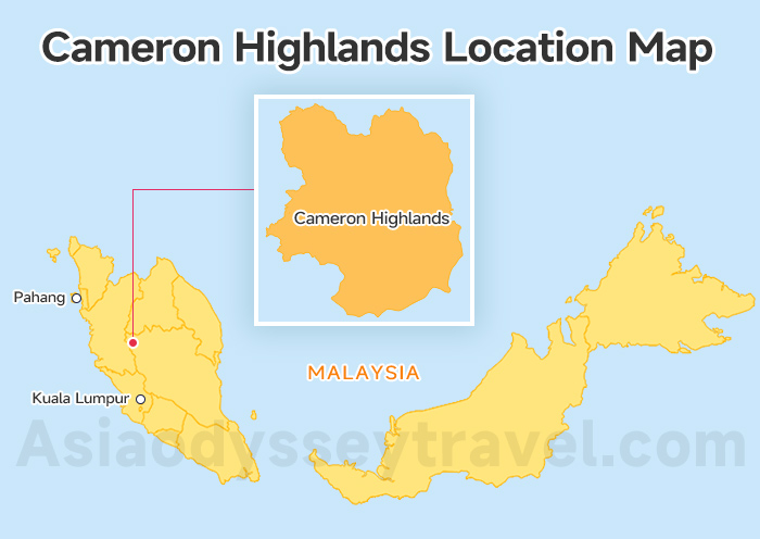  Cameron Highlands Location Map 