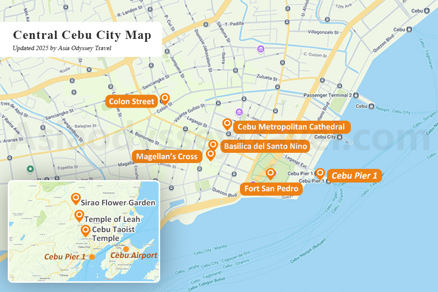 Cebu Philippines Map