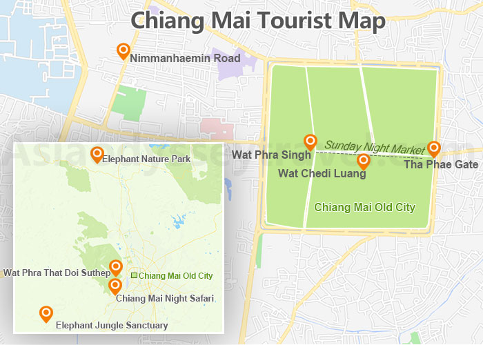 Chiang Mai Tourist Map