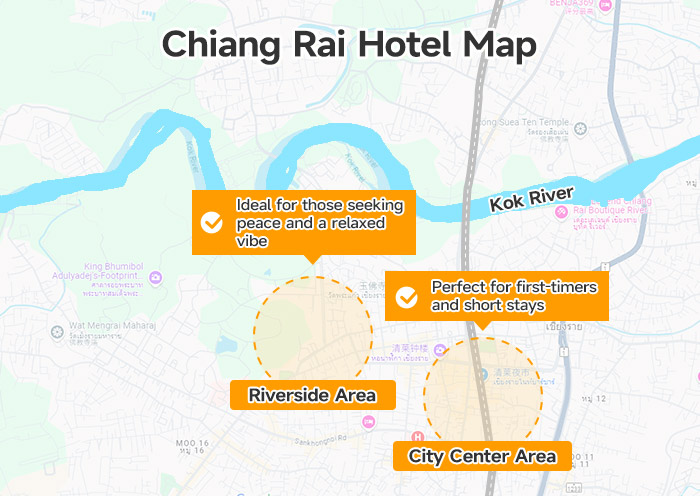 Chiang Rai Hotel Map