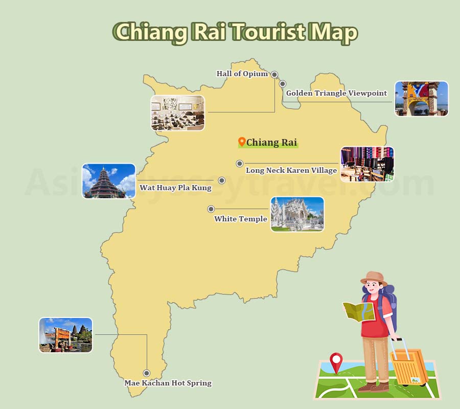 Chiang Rai Tourist Map