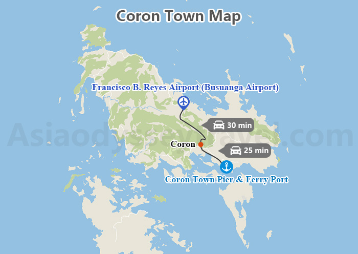 Coron Town Map