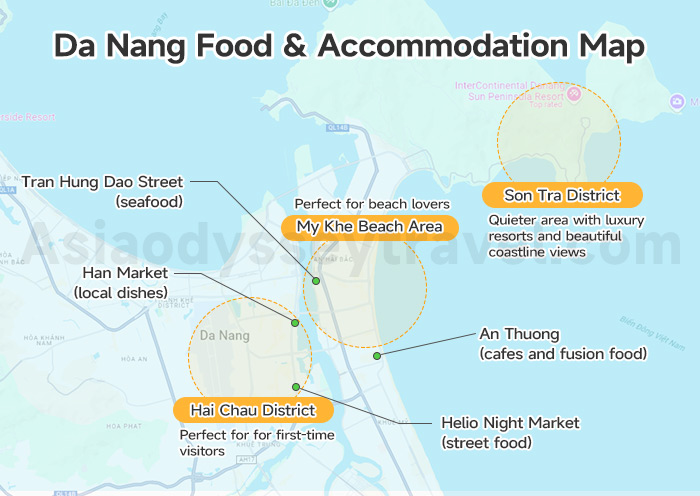 Da Nang Accommodation Map