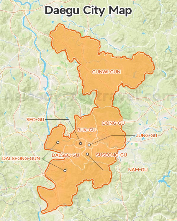 Daegu City Map