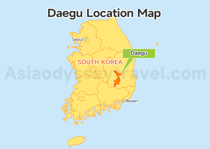 Daegu Location Map