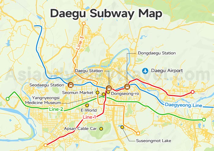 Daegu Subway Map