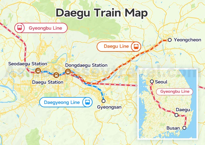 Daegu Train Map