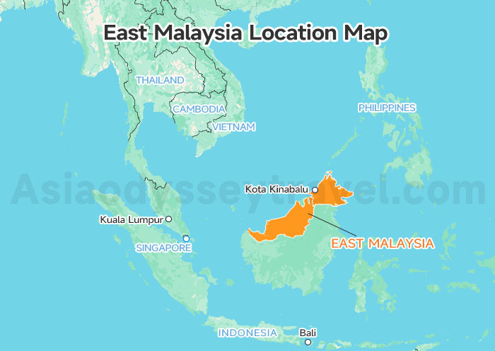 East Malaysia Map