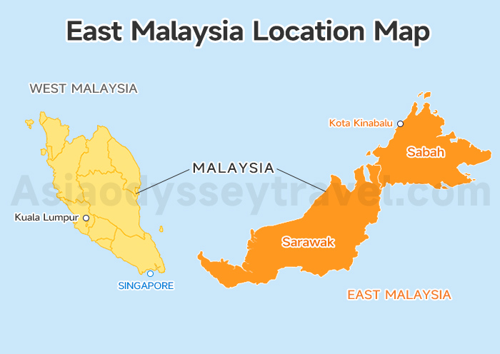 East Malaysia Map