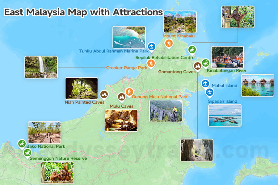 East Malaysia Map